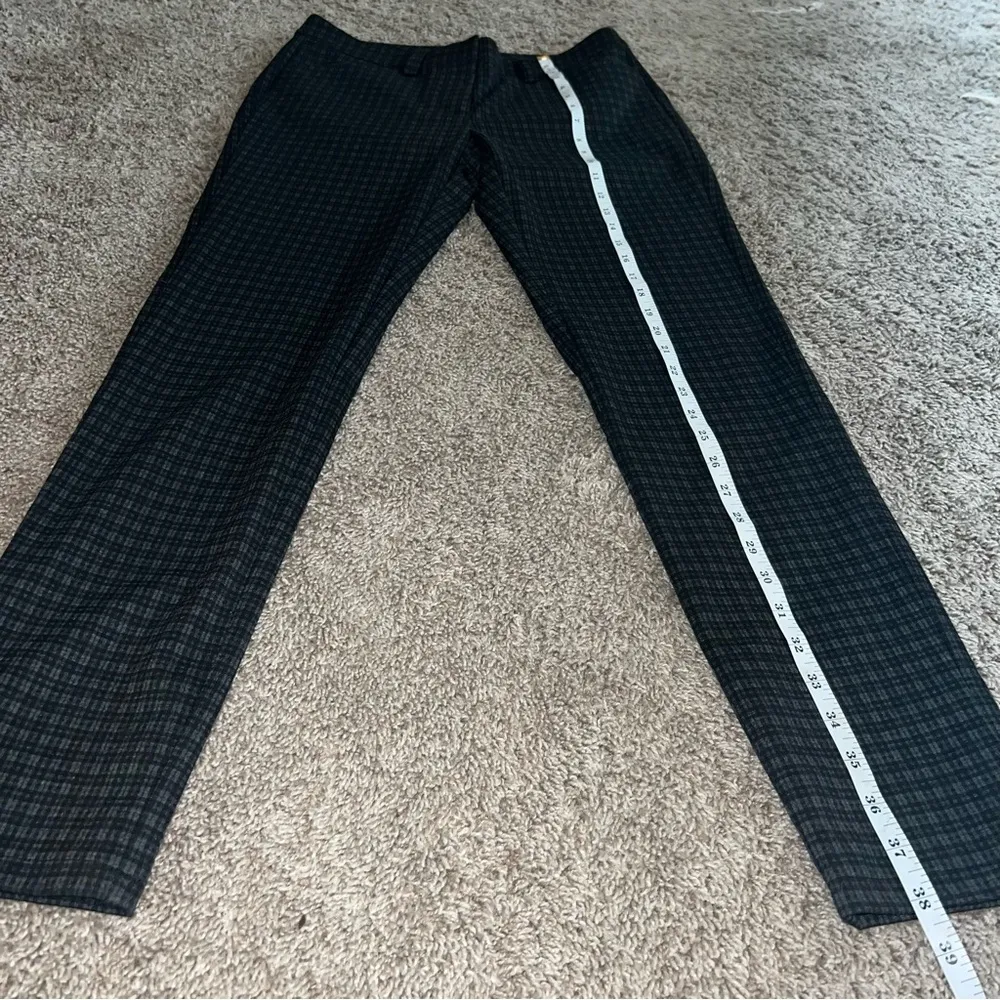 Size 4 Black Plaid Classy Womens Dress Casual Pants - Image 6