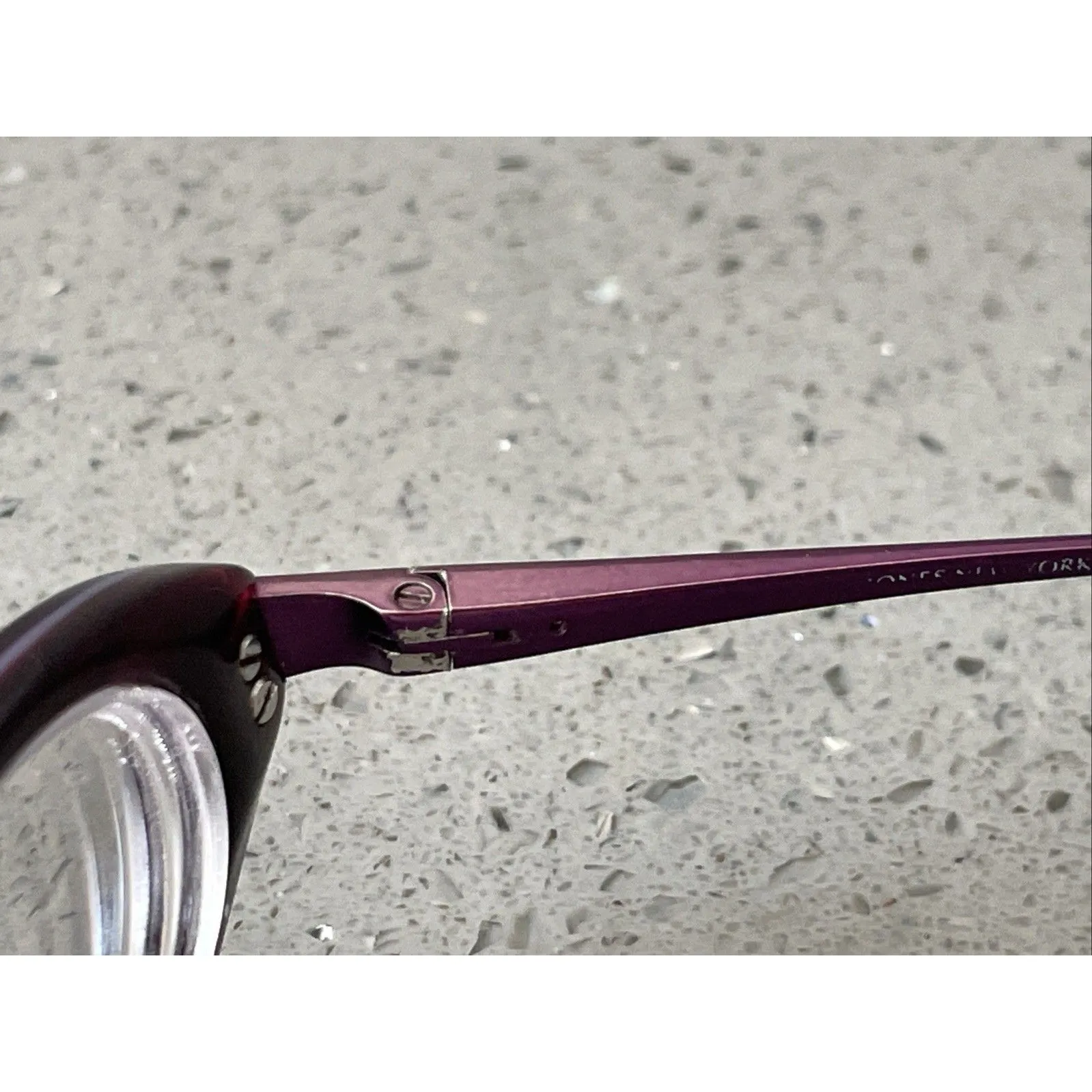 Originale JONES NEW YORK J208 Eyeglasses Frames ONLY  PLUM 48-16-135 - Image 8