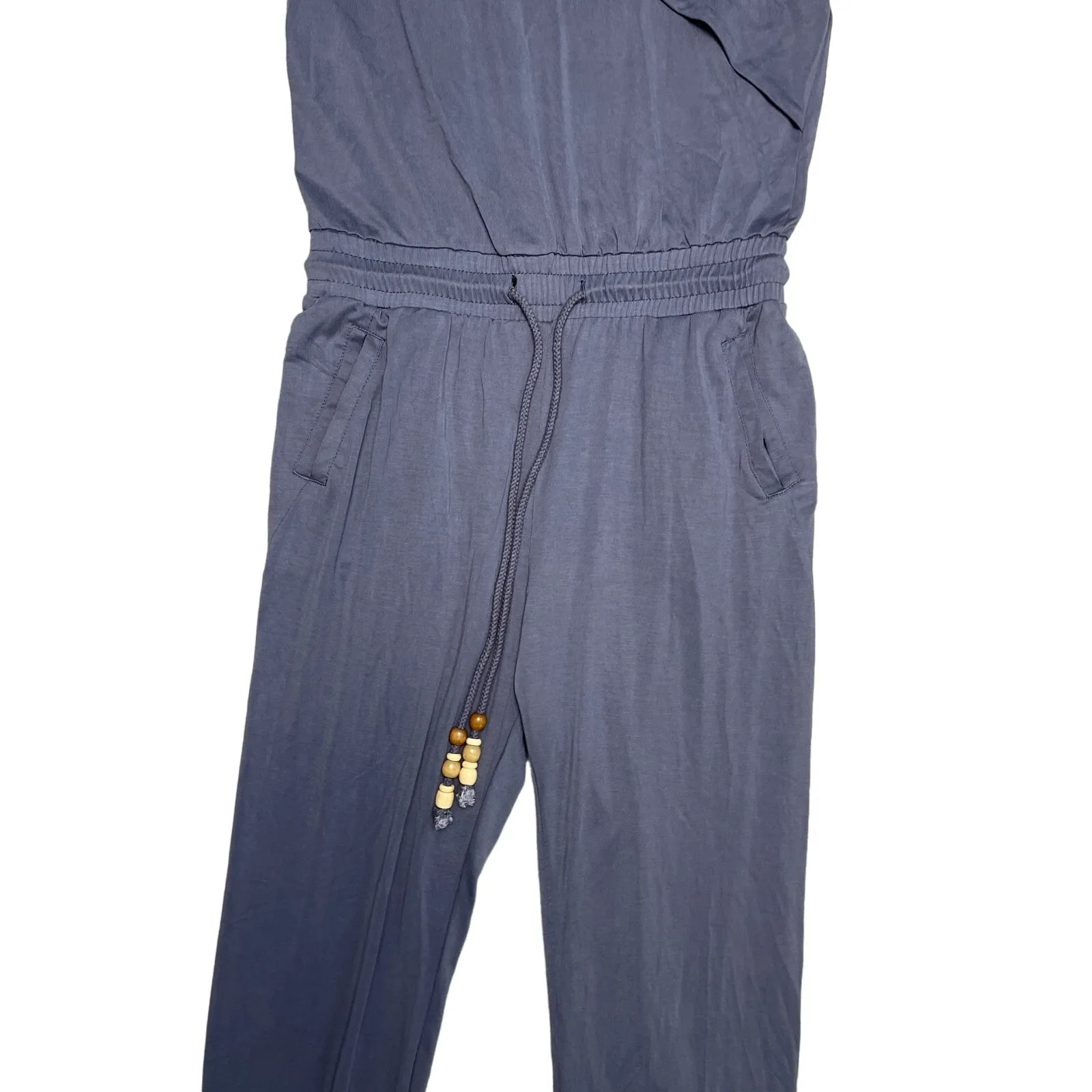 Heirloom Stretchy One Shoulder Sierra Jumpsuit‎ in Gunmental Size XS Gray - Image 6