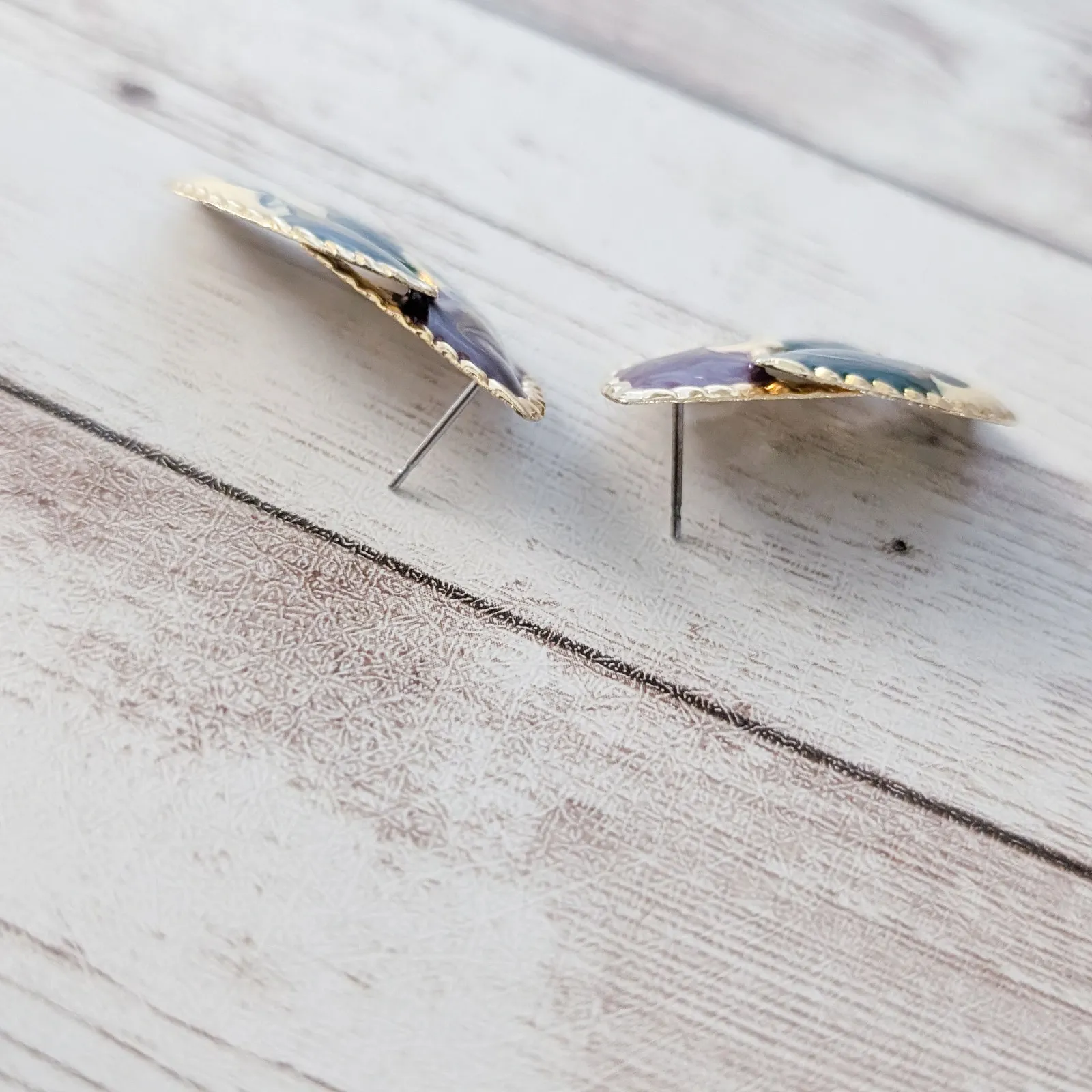 Vintage Stud Earrings Stunning & Unusual Statement Stylish - Image 5