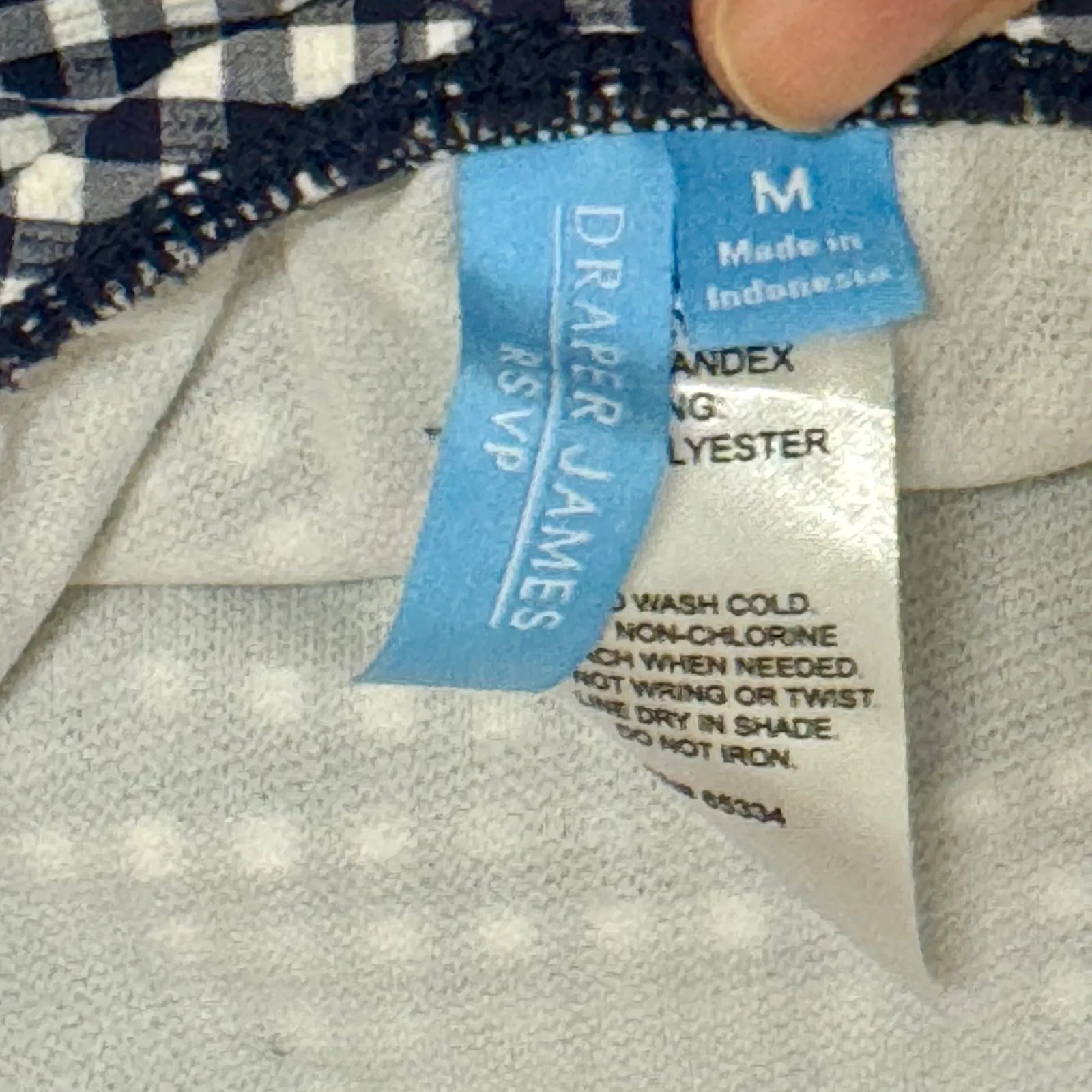 Draper James RSVP Preppy Gingham Swimsuit Ruched Halter Medium NEW WITHOUT TAGS - Image 7