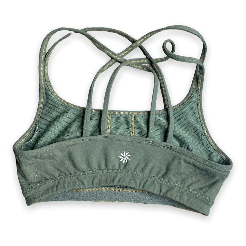 Athleta Full Focus Olive Army Green Sports Bra XS - Extra Small - Image 7