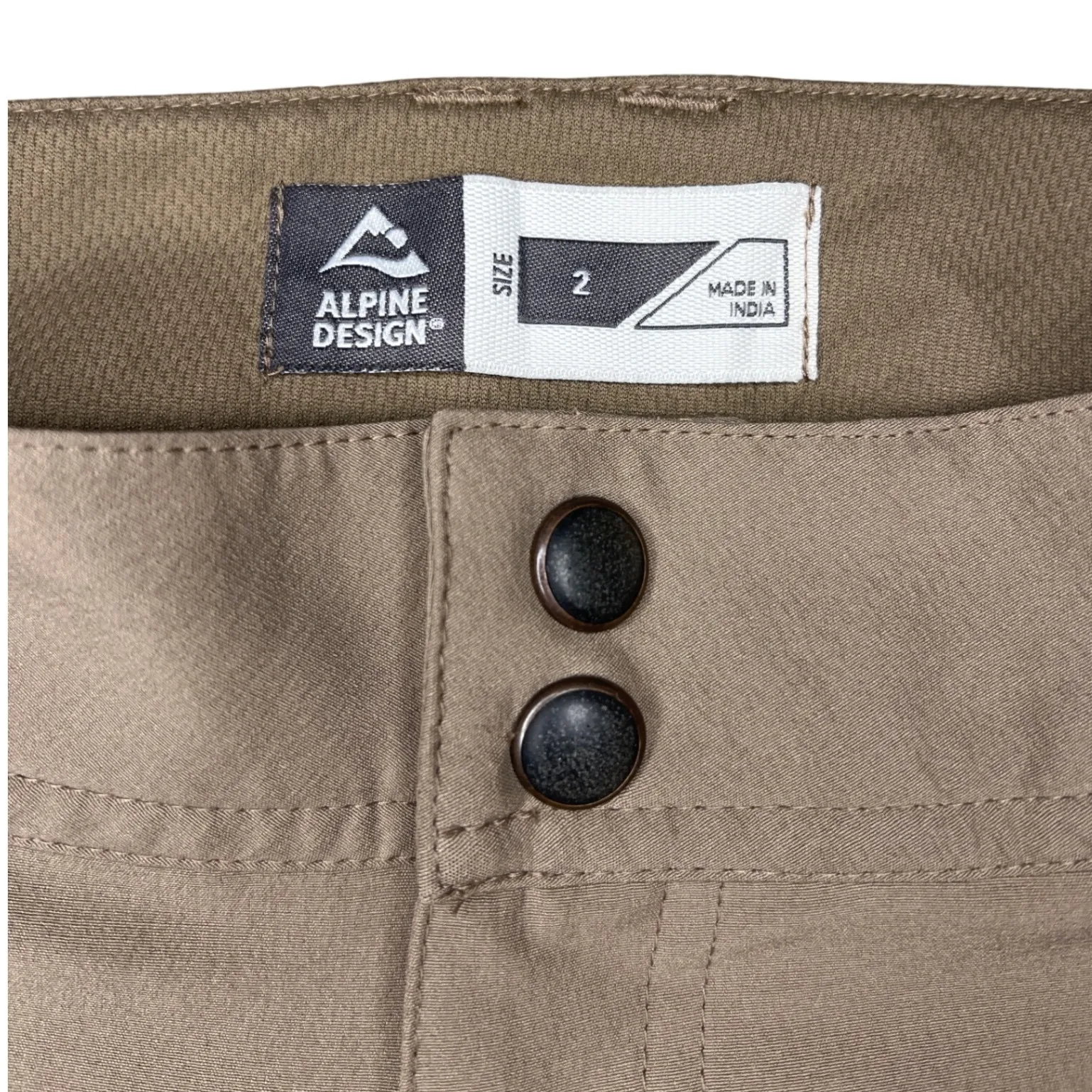 Alpine Design Women's Stretch UPF Protection‎ Water Repellant Pants Khaki  2 EUC - Image 3