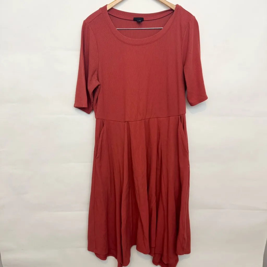 Torrid Mini Super Soft Skater Dress 1X tandoori spice - Image 2