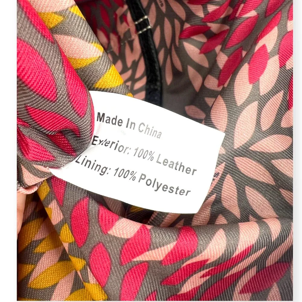 LODIS | Large | Siera Luxury Pebbled Leather Tote Bag Purse Travel Shoulder Black - Image 8