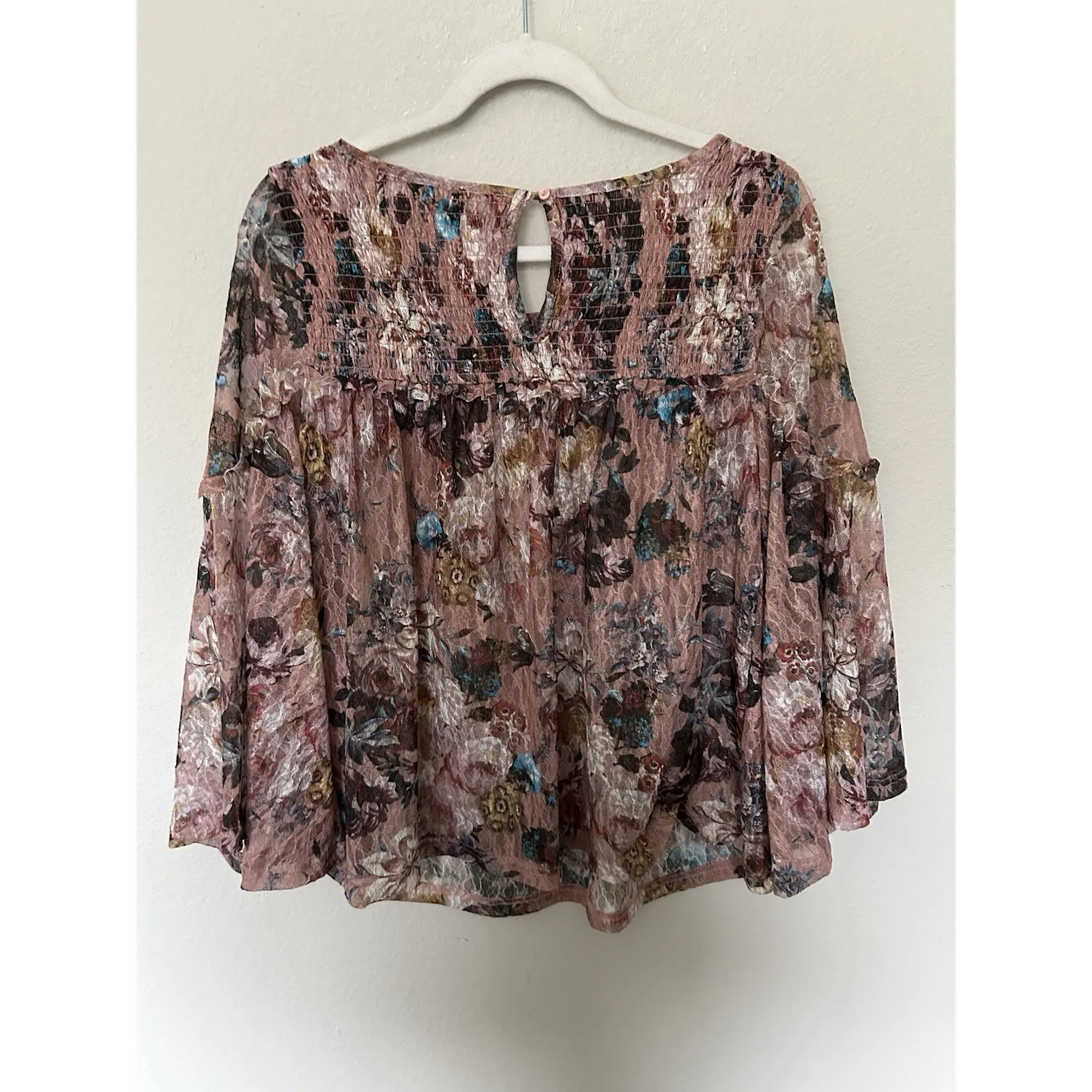 Anthropologie Akemi + Kin Blouse Women's Size Small Floral Patterned Boho Flowy - Image 4