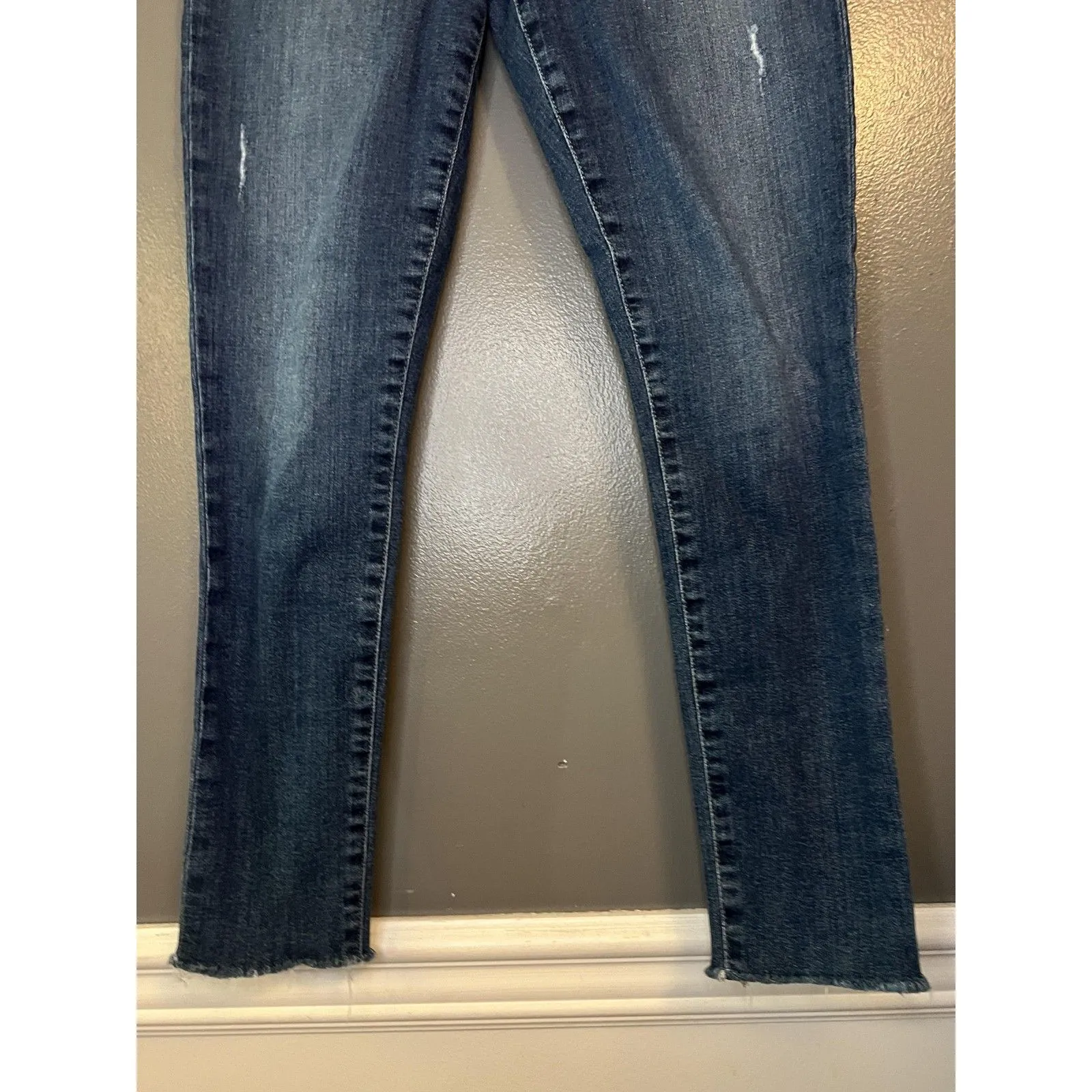 Joe's Jeans Jeans Womens 27 Blue Skinny Ankle Distressed Raw Hem Stretch Denim - Image 3