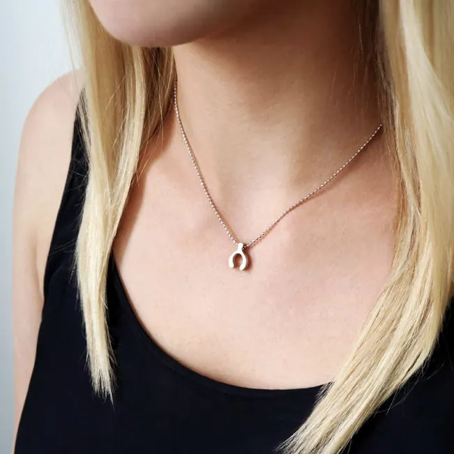 Alex Woo Sterling Silver Little Luck Wishbone - Image 4