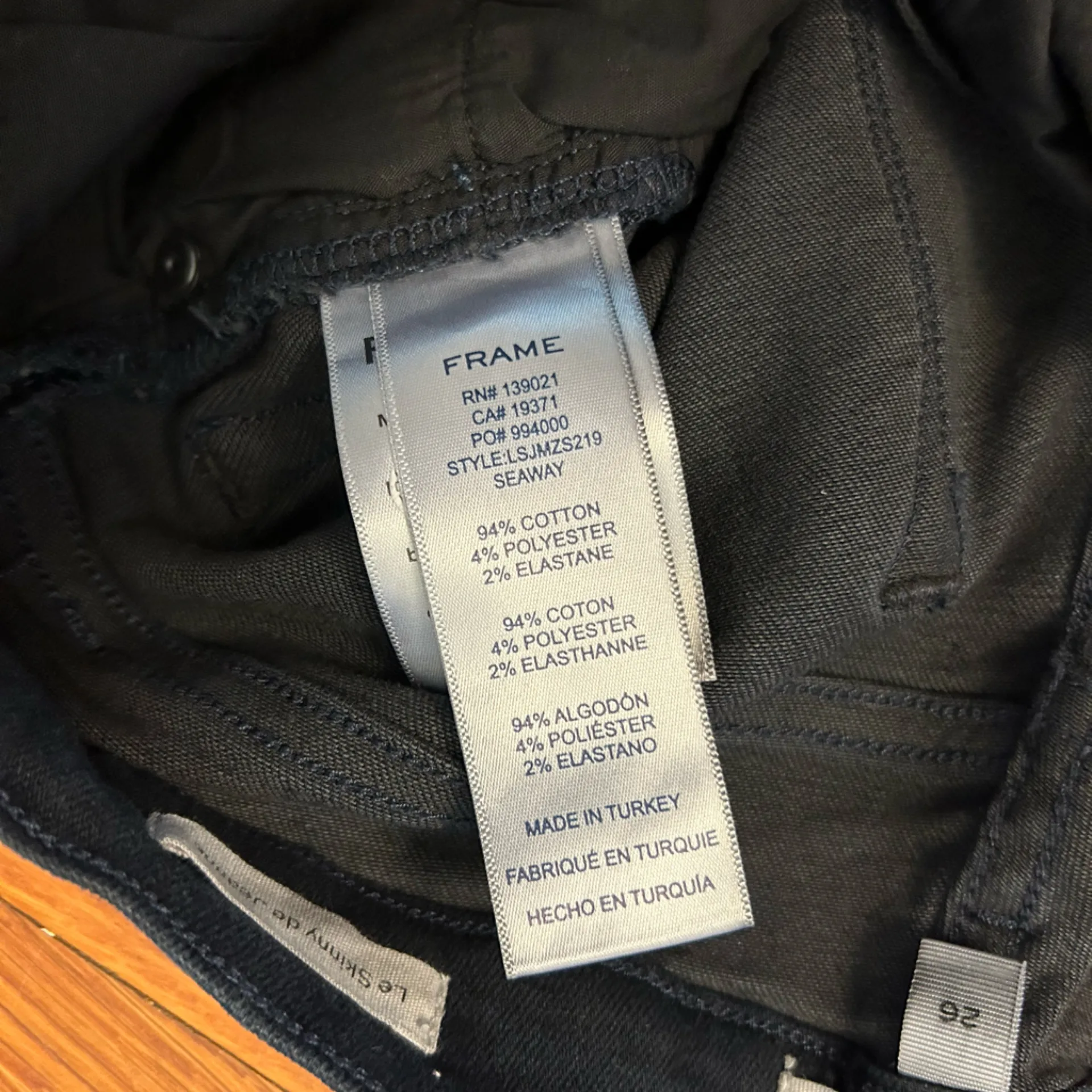 Frame Le Skinny de Jeanne Moto Zip Skinny Jeans - Image 6