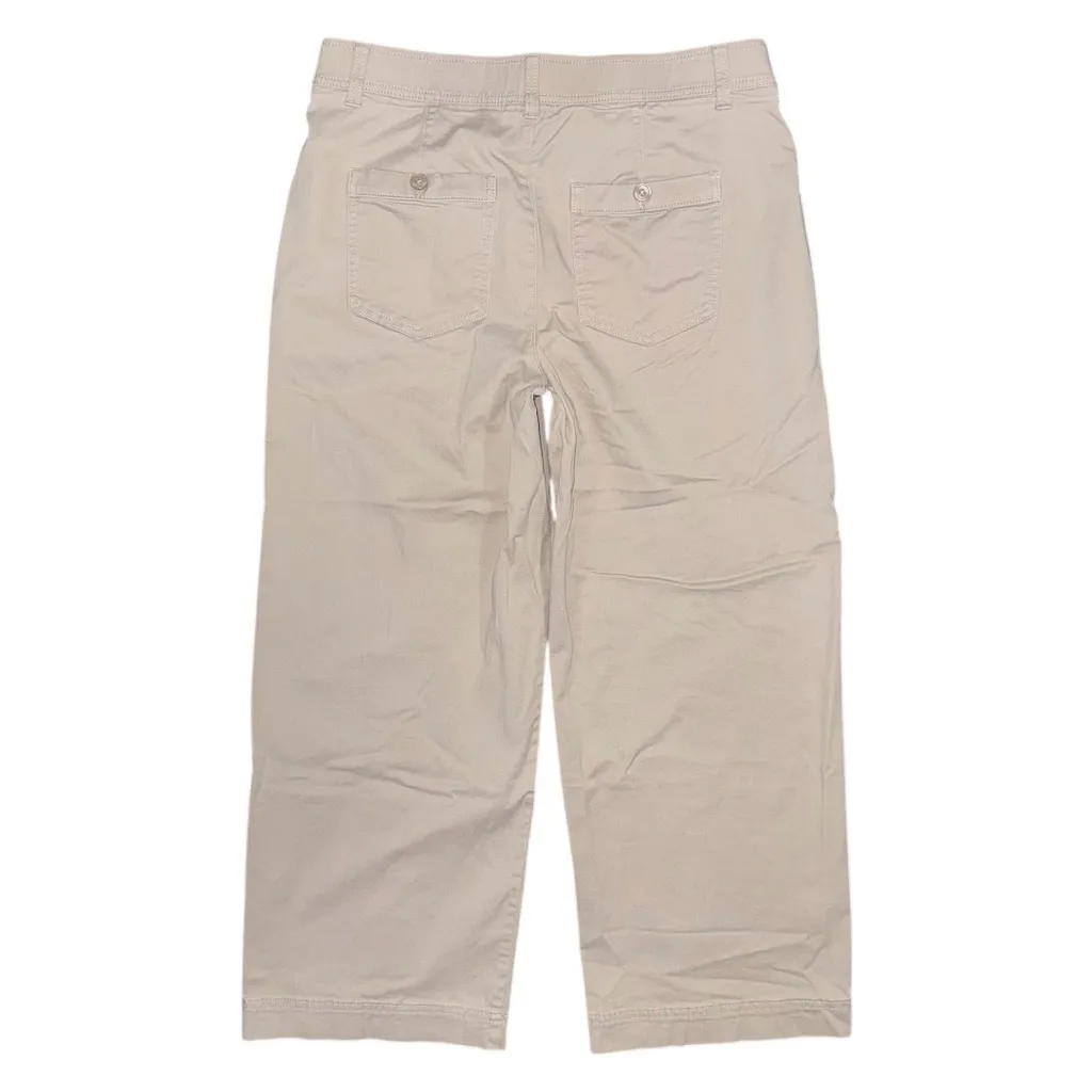 Chico’s Wide Leg Utility Pull-On Ankle Pants Tibet Taupe Women’s Size 1 / US 8 - Image 2