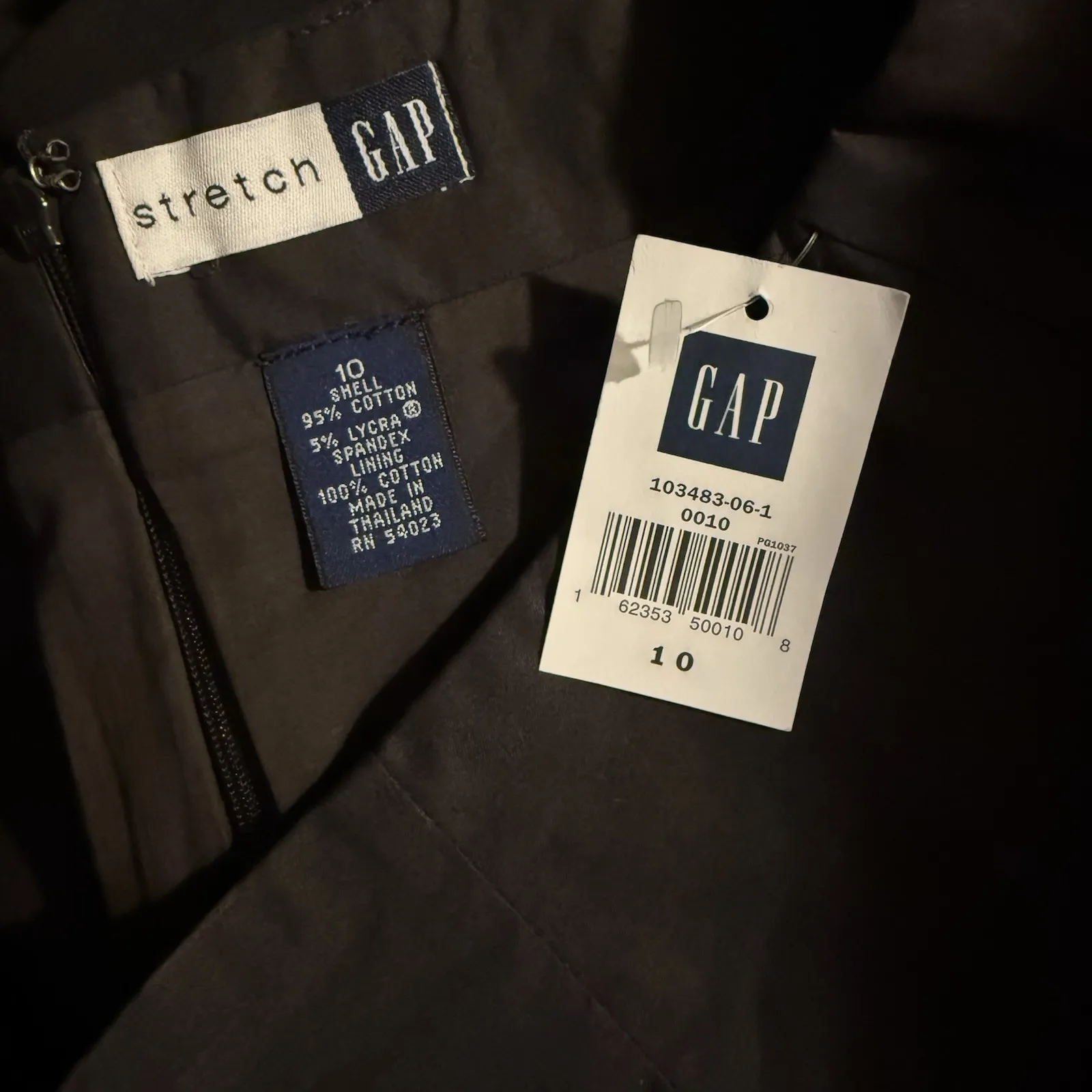 New Gap Pencil Skirt Womens 10 M Brown Straight Y2K Preppy Career Cotton Stretch - Image 3