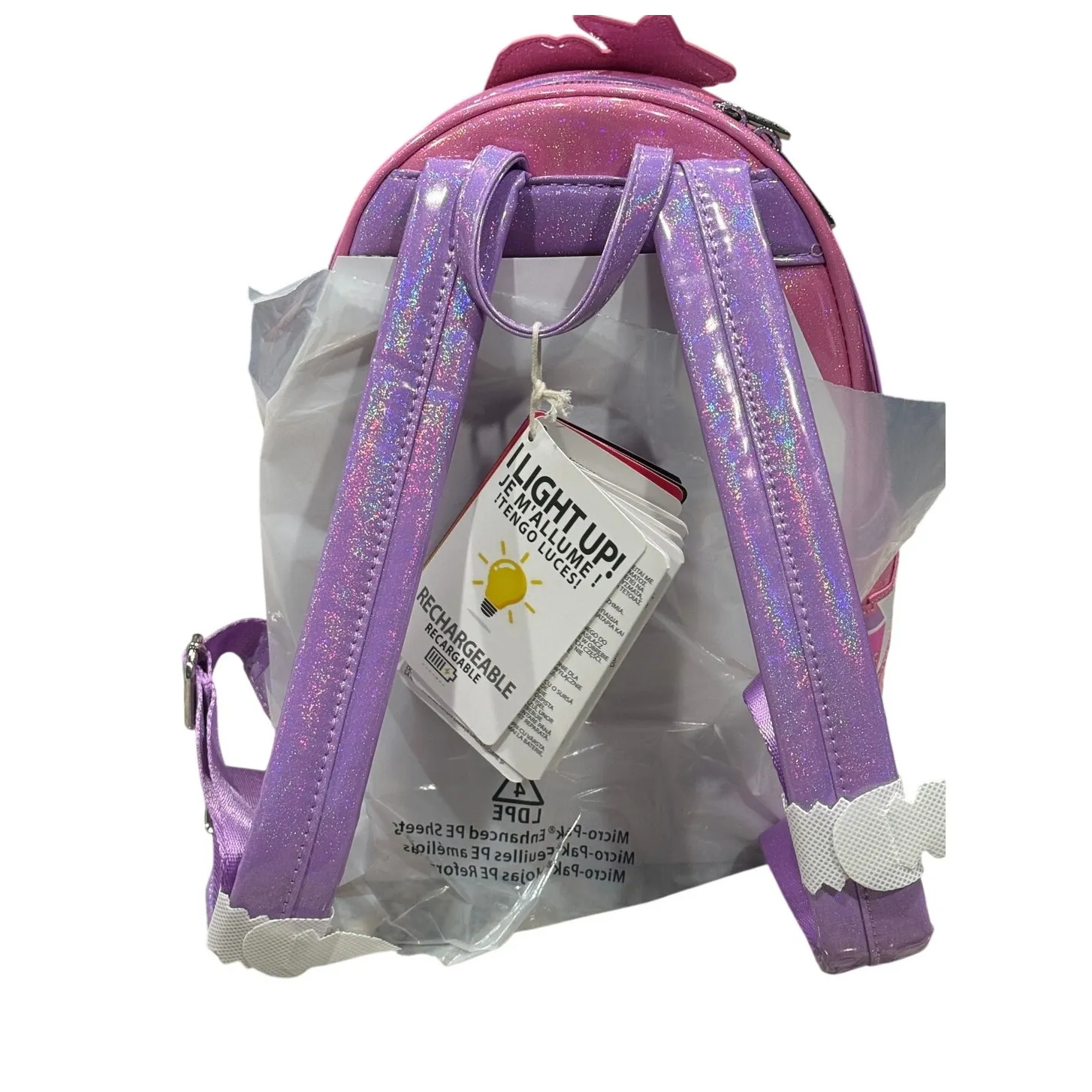 NWT Loungefly Jem & The Holograms Light Up Mini Backpack RARE Limited Edition - Image 12