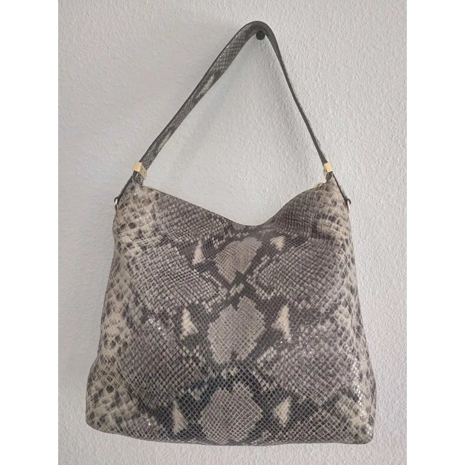 Michael Kors Bedford Embossed Leather Top‎ Zip Shoulder Bag - Image 6