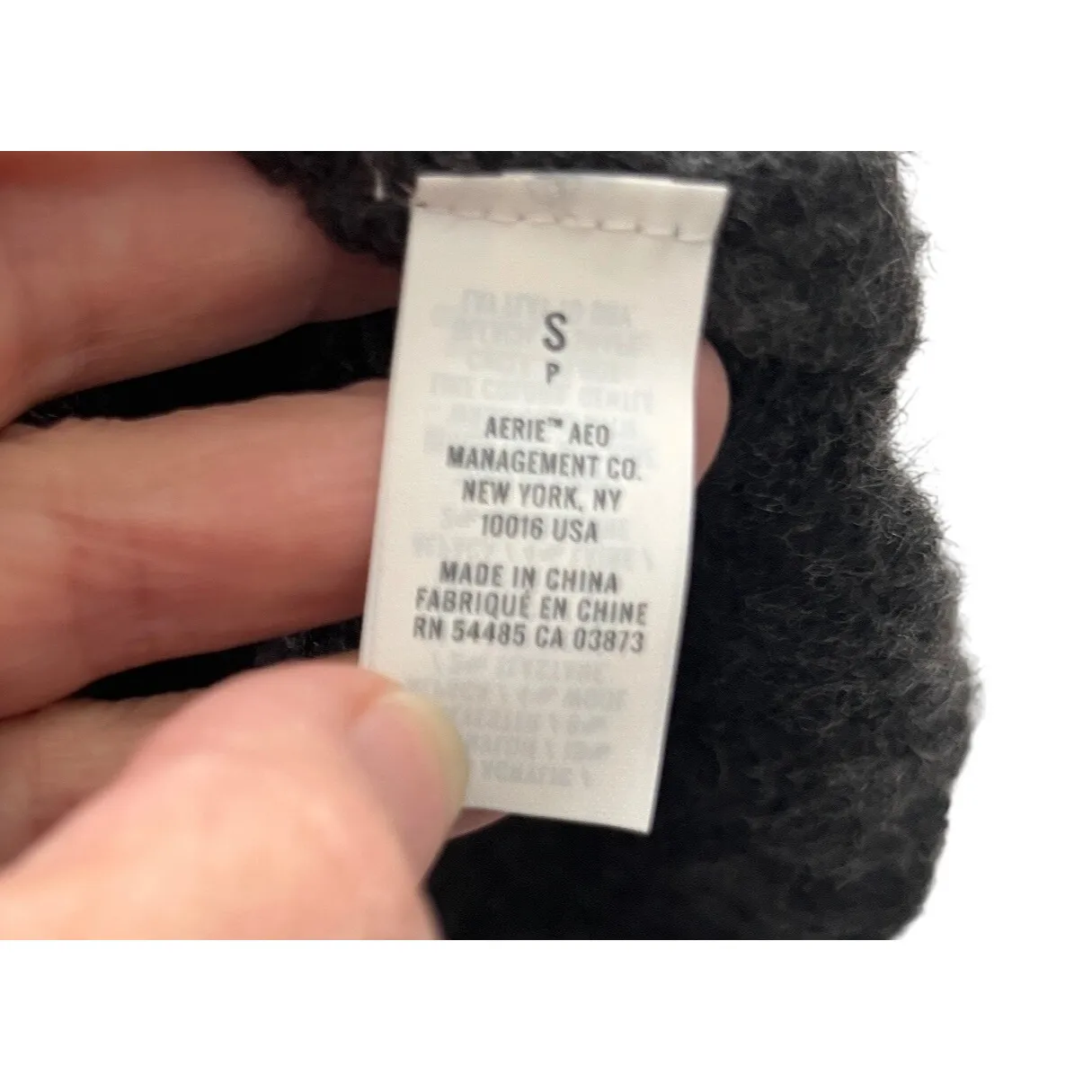 Aerie Alpaca Blend Oversize Tunic Sweater Dress Gray Soft Cozy Winter Knit Small - Image 5