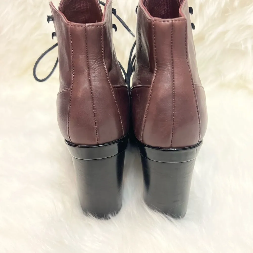 Aldo | Eggplant Platform Heeled Ankle Boots | 8.5  A17 - Image 5