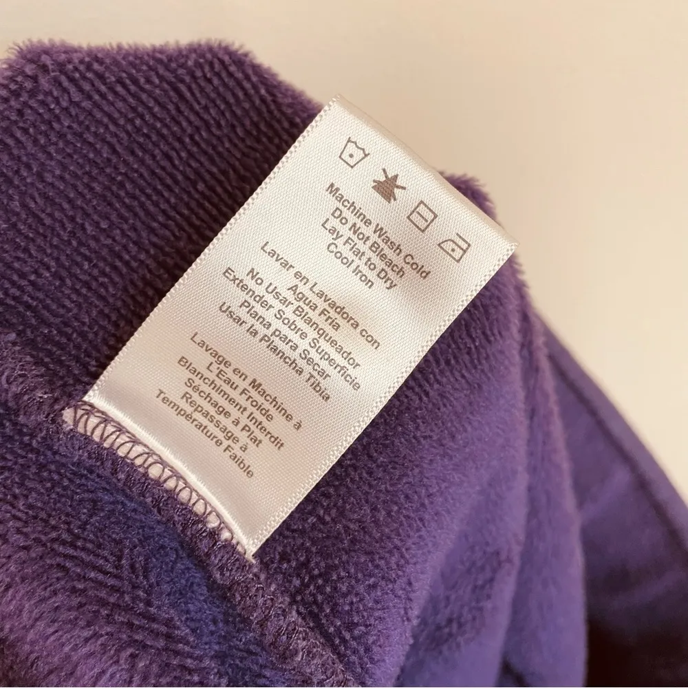 Ugg Straight Leg Terry Fleece Lined Purple Sweatpants size S - Image 15