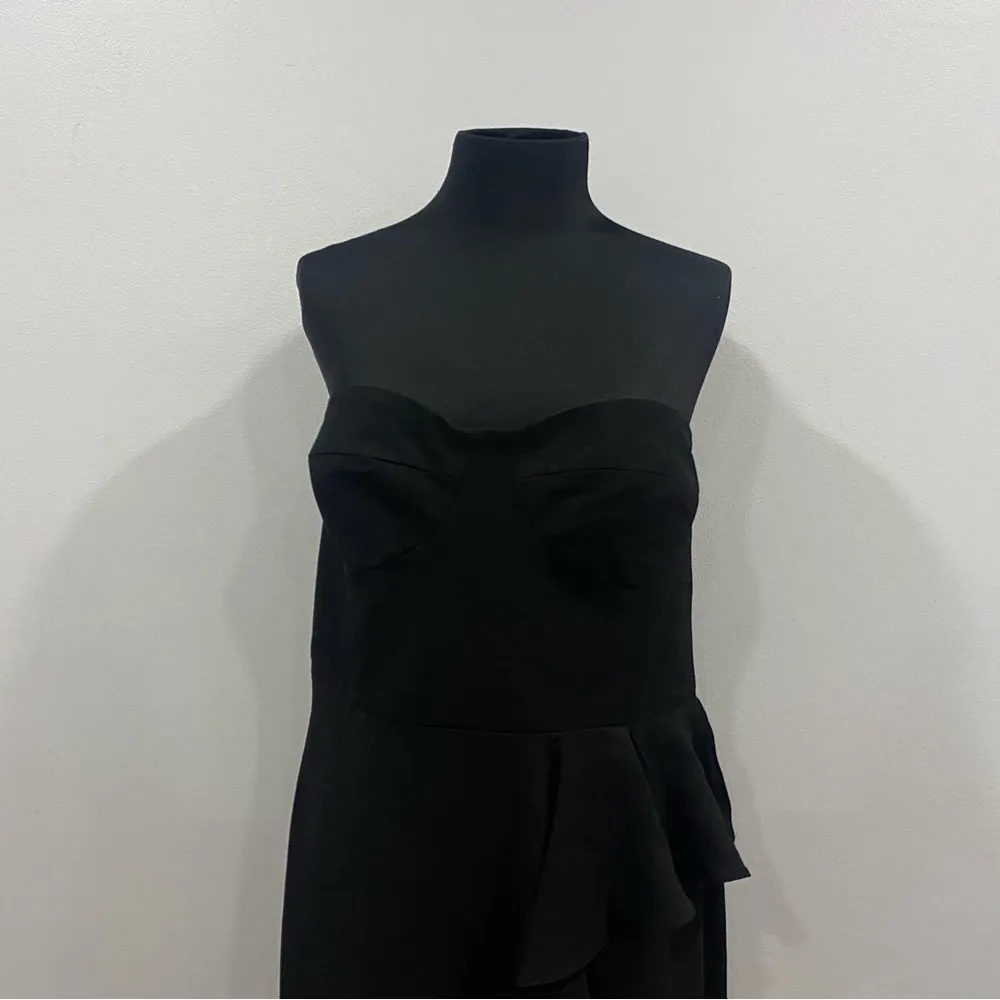 NWT - DRESS THE POPULATION - Kai Ruffle Soaring Slit Evening Gown - Image 4