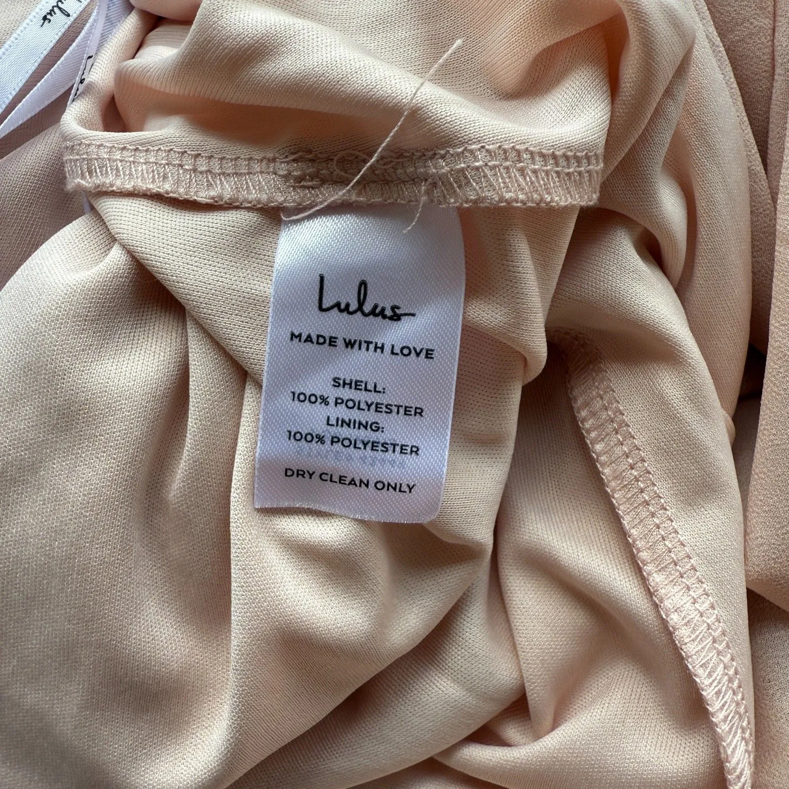 Lulus Heavenly Hues Cream Maxi Dress Size Small - Image 12