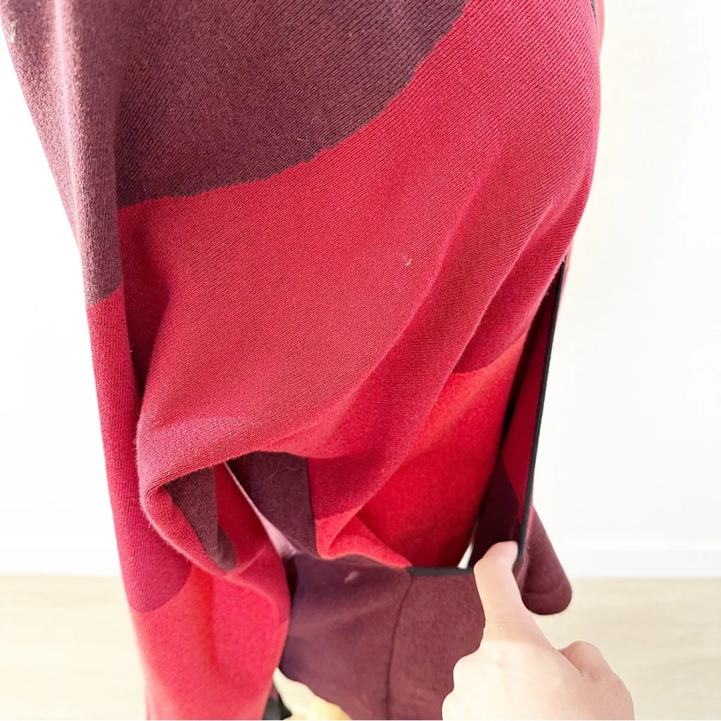 NIC+ZOE New Wave Colorblock Wrap Top – Red/Black, Size M - Image 10