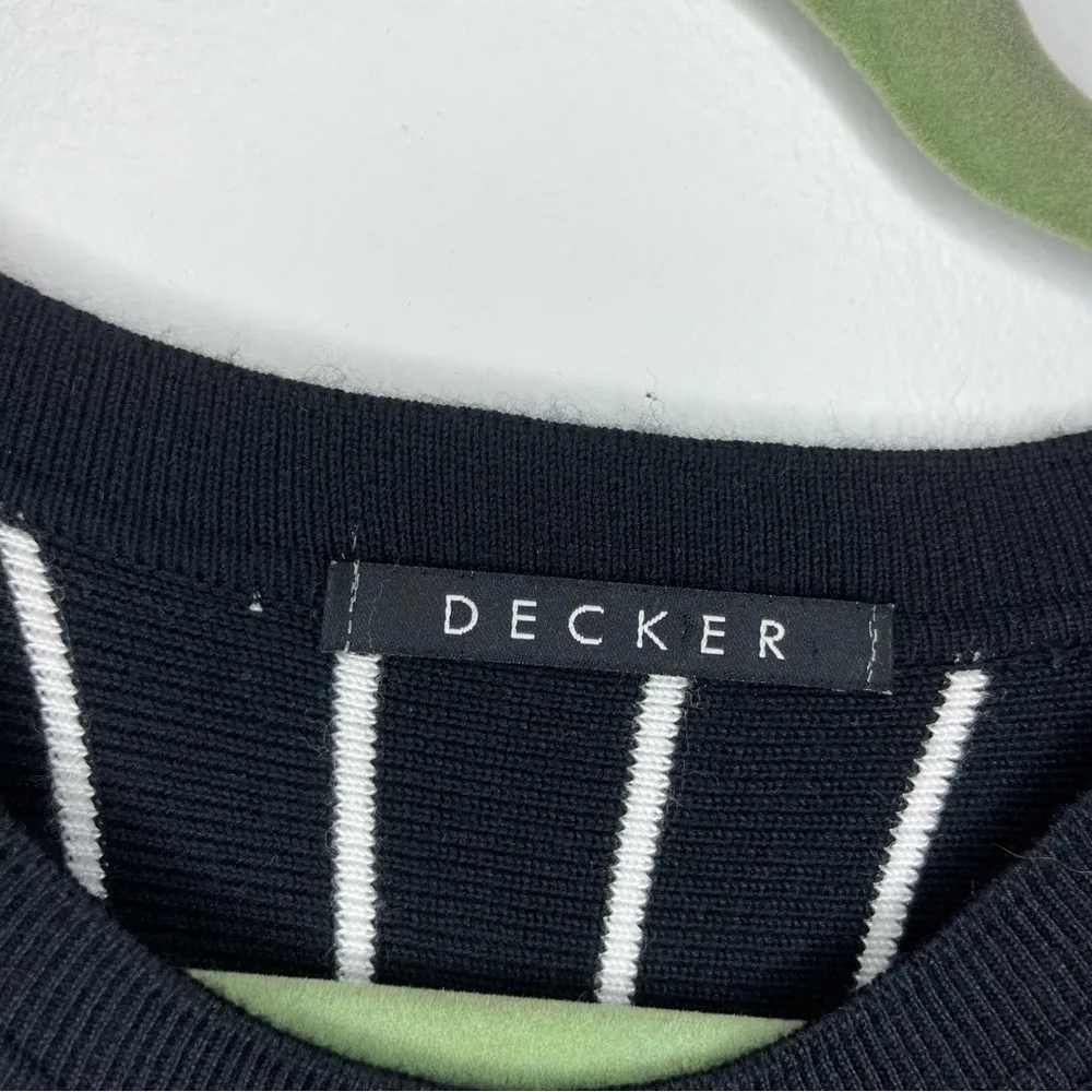 Decker Black and White Striped Cotton Sleeveless a - Image 3