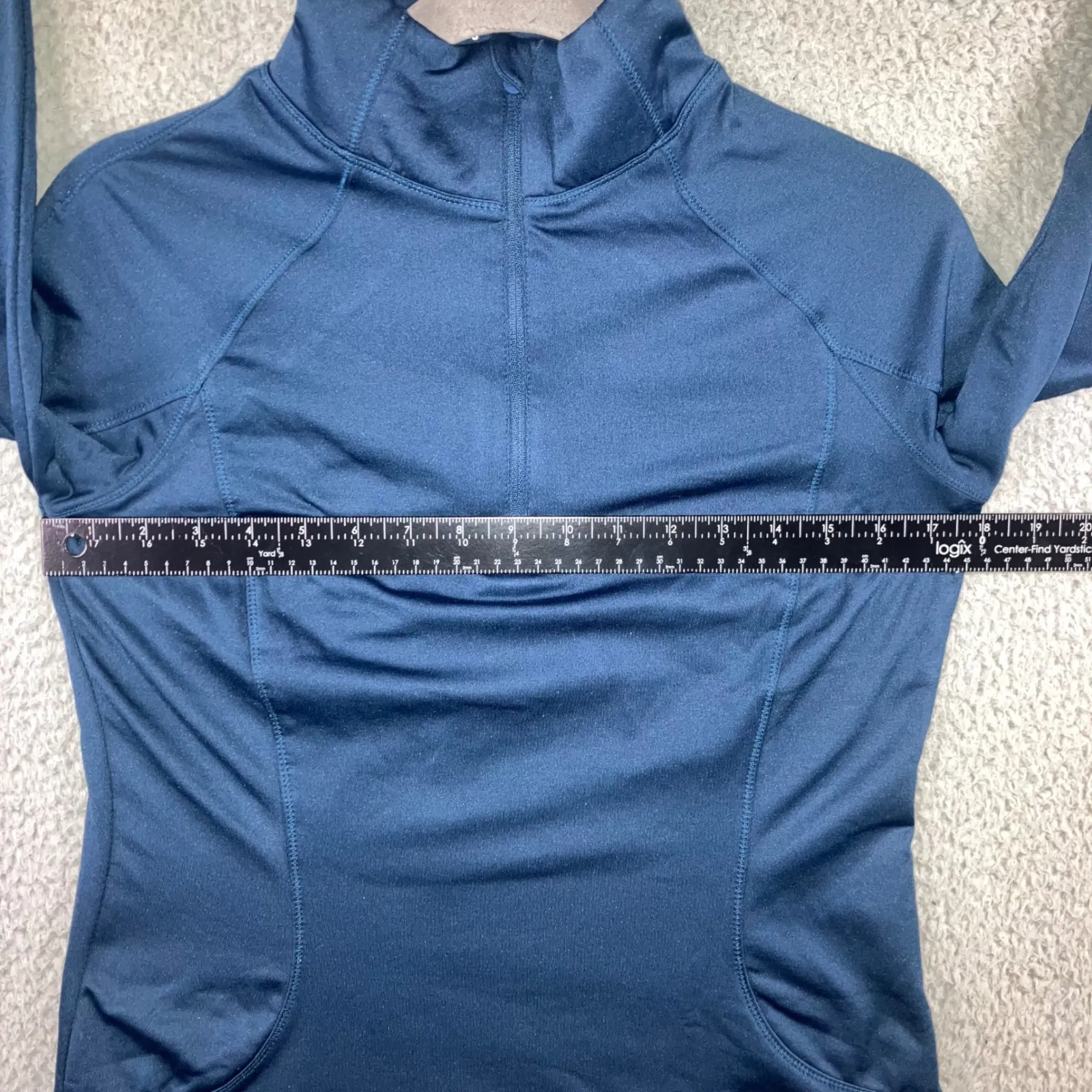 Apana Track Jacket Women Small 1/4 Zip Mock Neck Outdoor Running Yoga Workout - Image 4