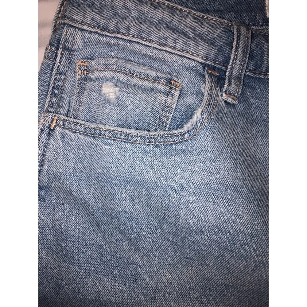 Hollister Jeans Size 11R Curvy High Rise Mom Blue Light Wash 30x27 Casual NEW - Image 7