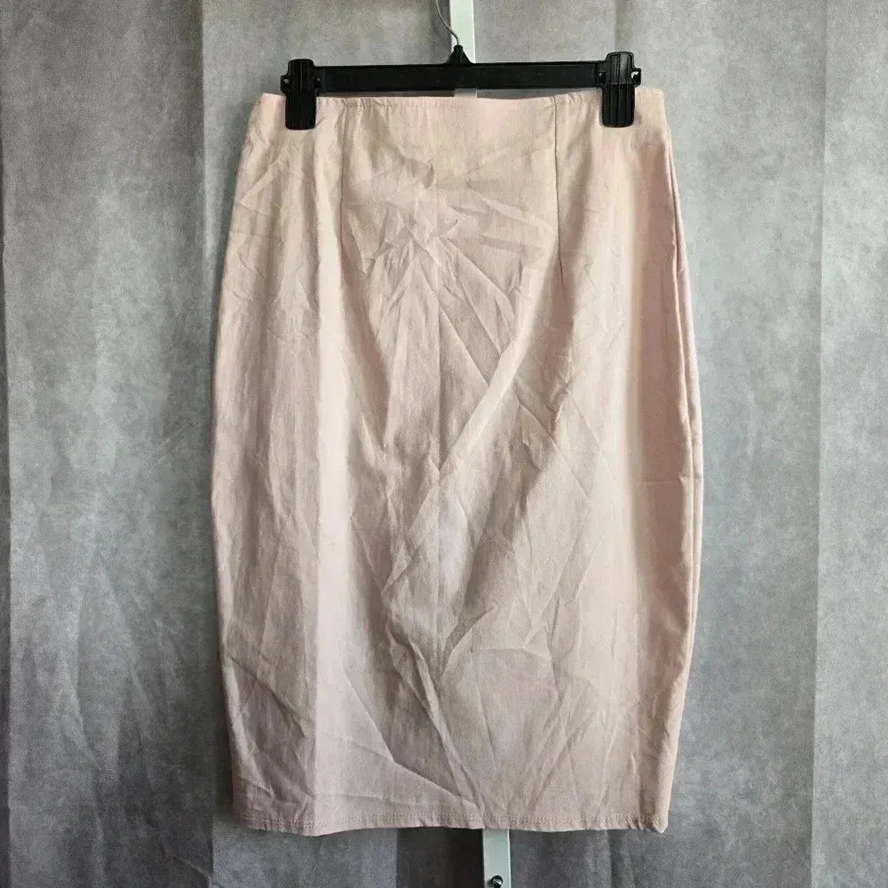 Marianne Blush Pink Pull On Knee Length Pencil‎ Business Casual Skirt Plus 1X - Image 2