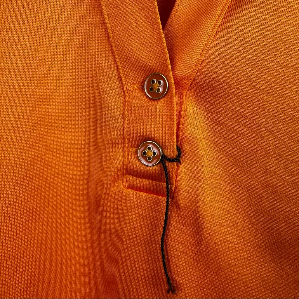 Peter Millar  Moisture Management Bright Orange Polo Shirt - Image 7