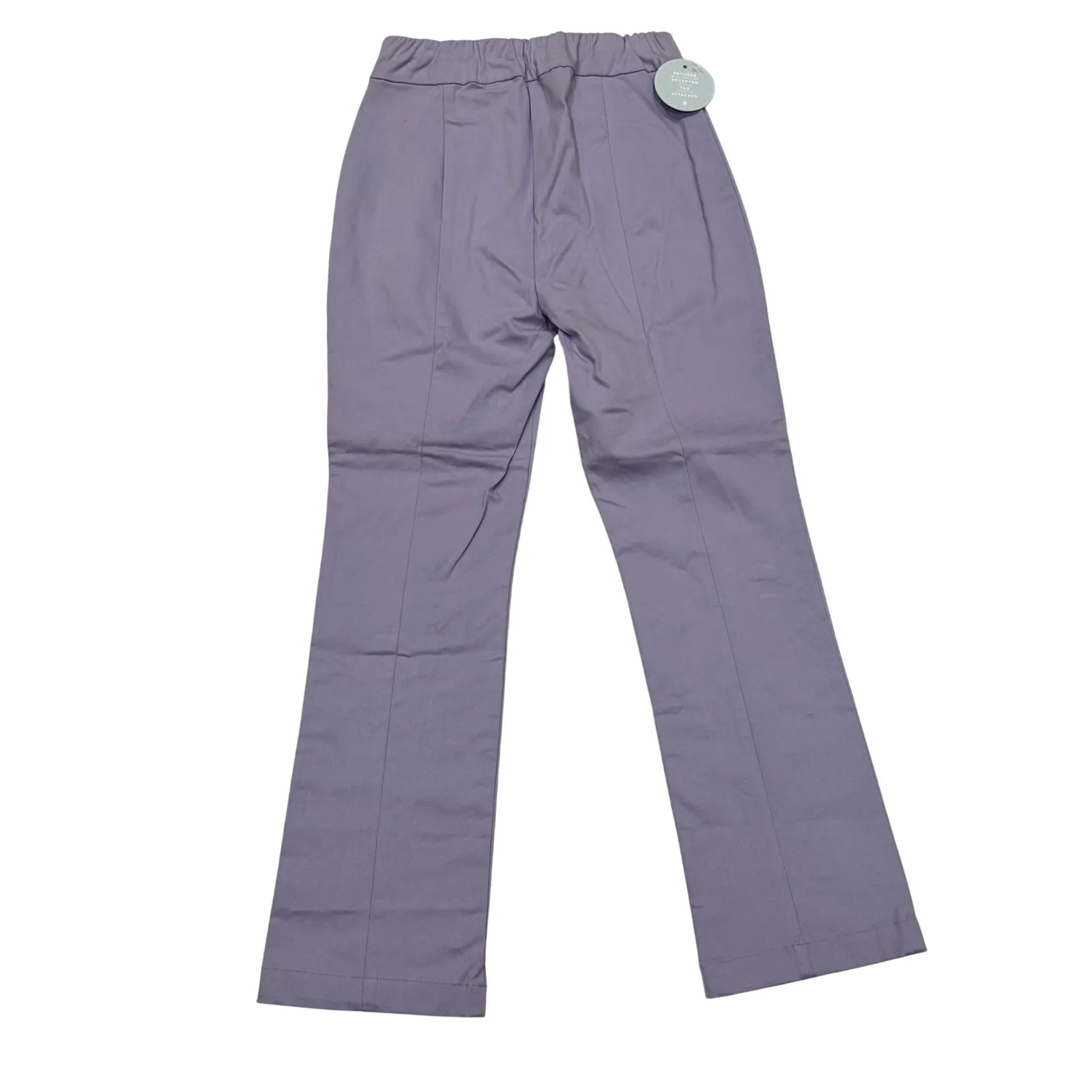NEW Hill House The Claire Pant Lavender Cropped Trouser Elastic Waist Office XS - Image 9