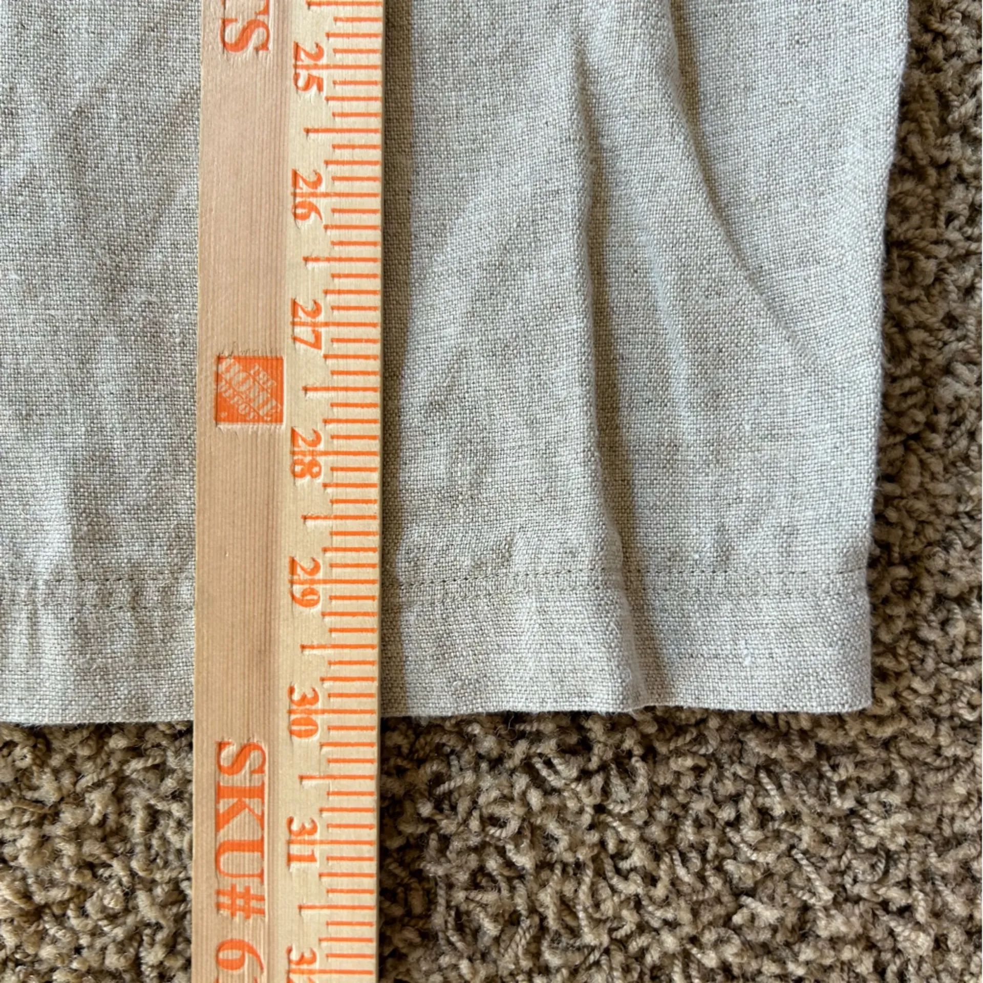 Ann Taylor Women's Small‎ 100% linen natural beige skirt midi slit - Image 7