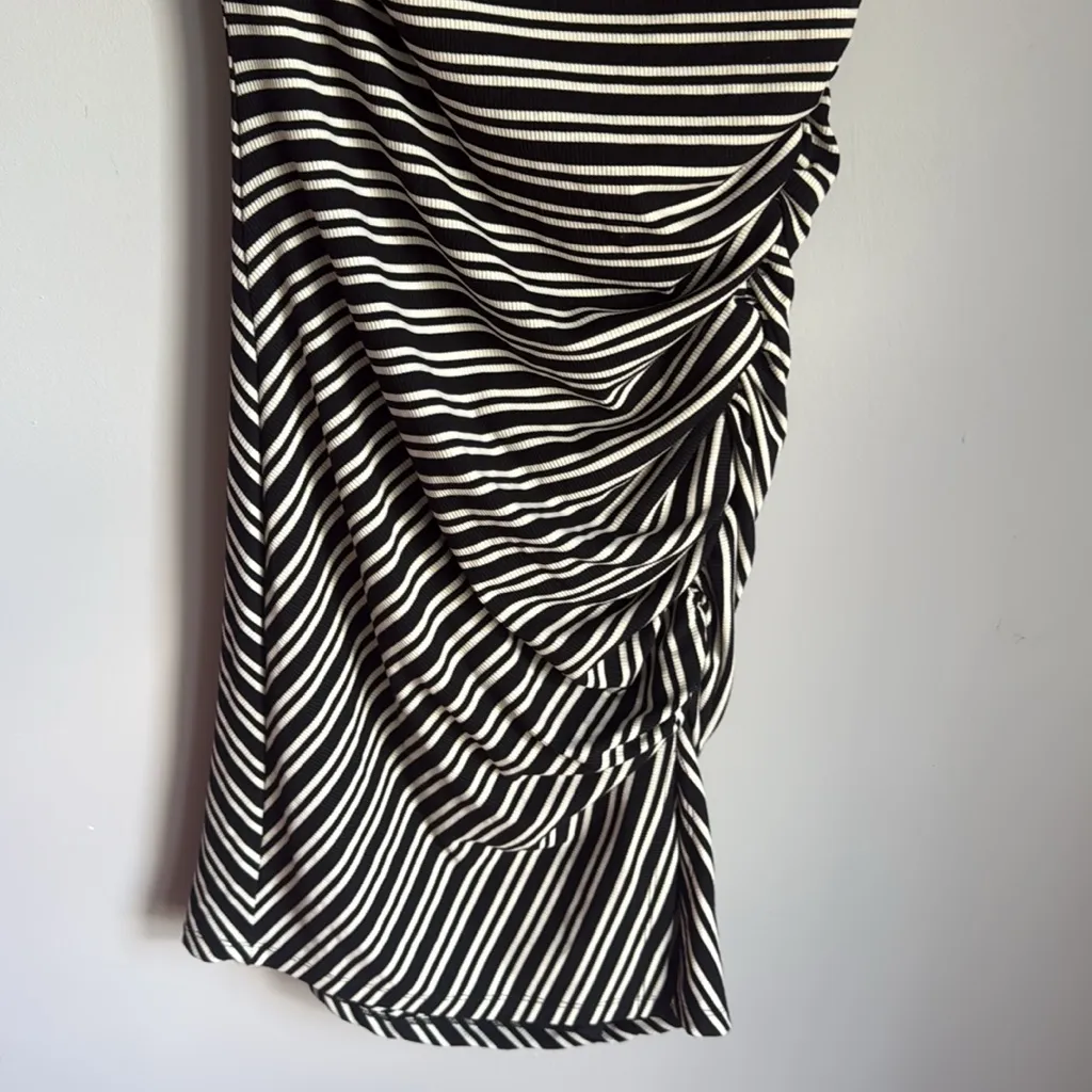 By Anthropologie Mock-Neck Ribbed Knit Dress Medium - Image 6