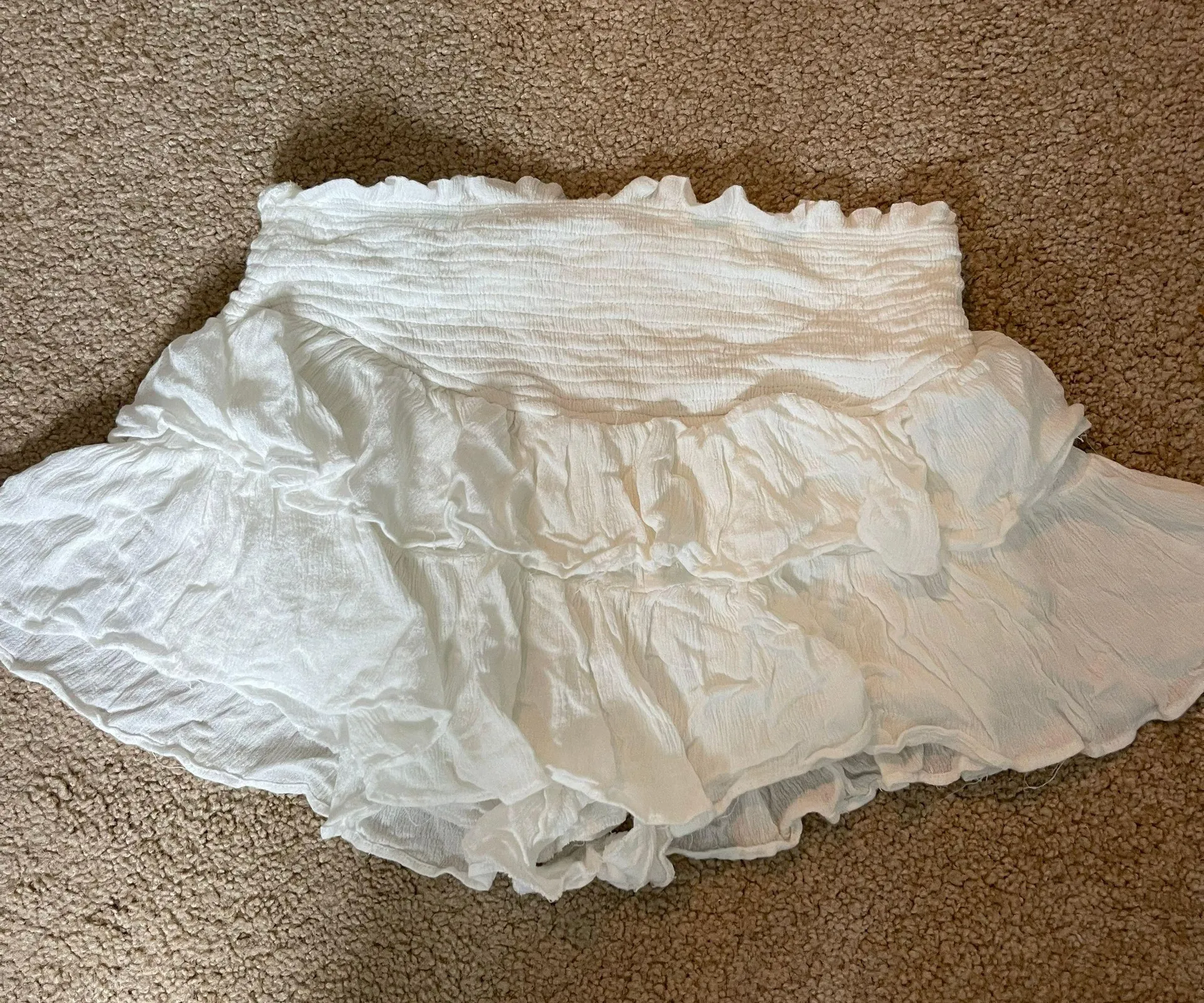 Mustard Seed White Ruffle Skirt - Image 2