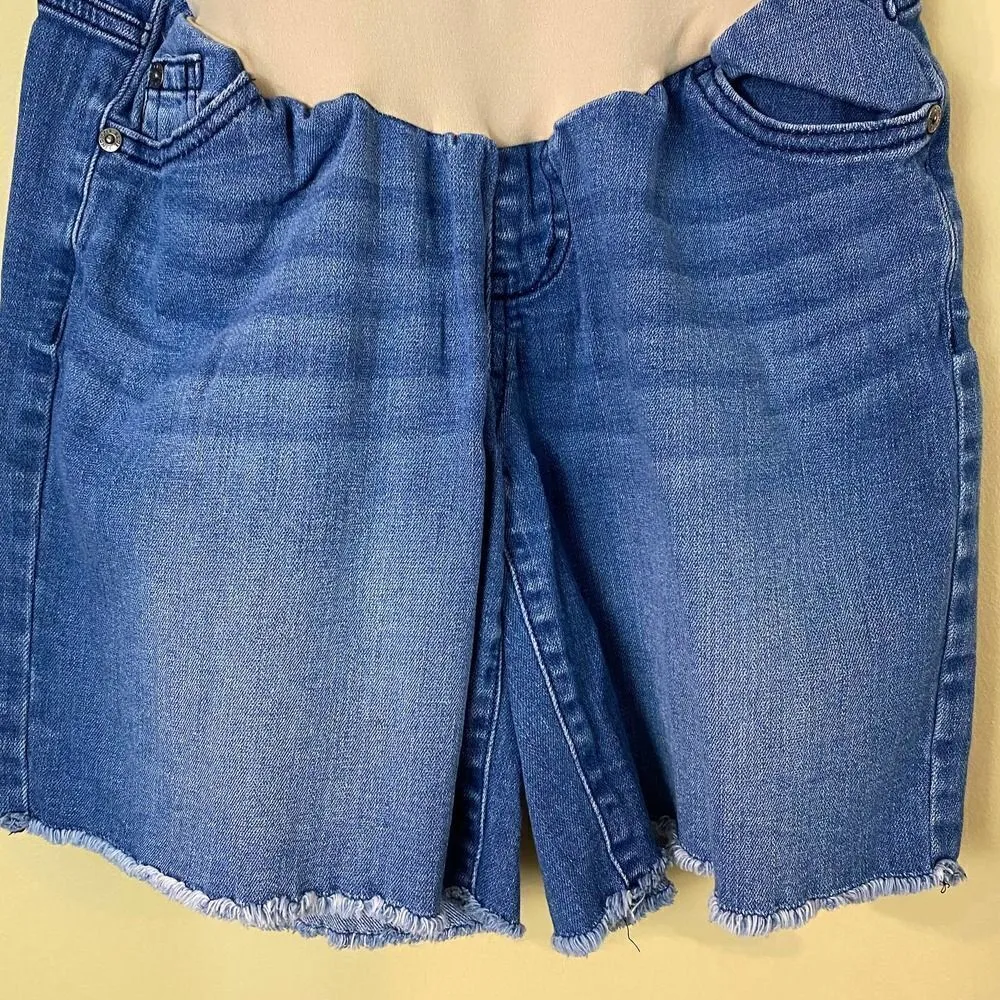 Indigo Blue Maternity Shorts Size XS - Image 2