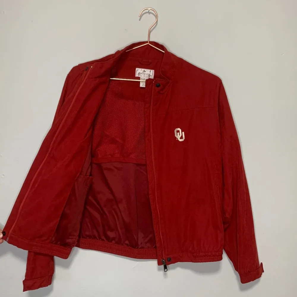 Antigua Womens Oklahoma Sooners Lightweight Jacket - Image 7