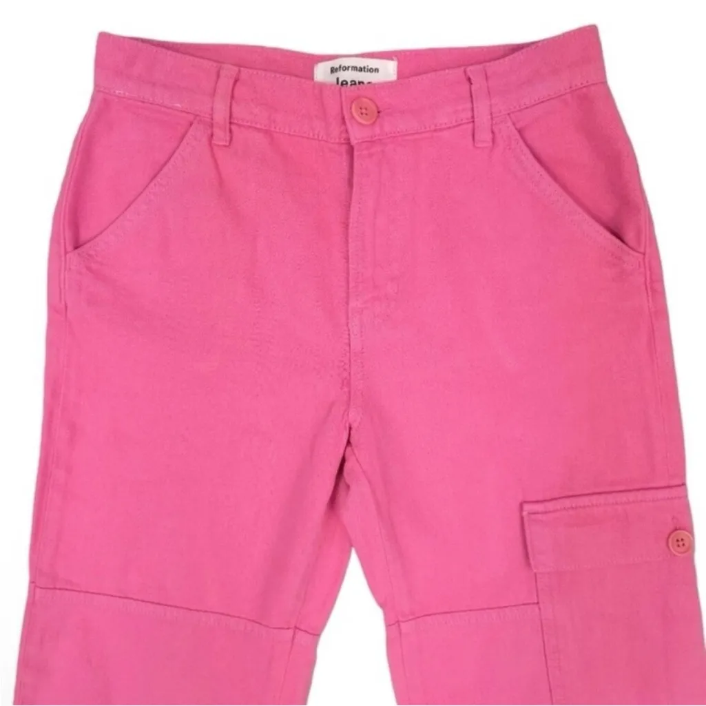 Reformation Bailey high rise utility‎ pants Sz 23 - Image 5