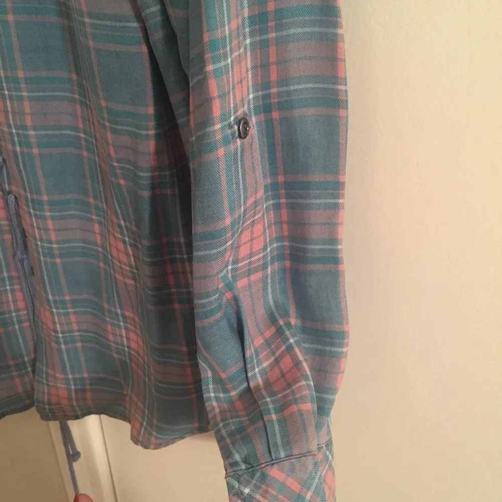 BILLY T Women’s Long Sleeve Button Down Shirt Blue Size M - Image 7