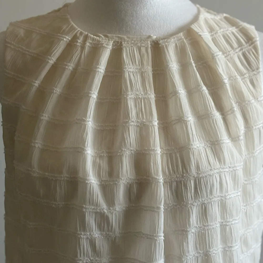 White Embellished Blouse Size PS - Image 2