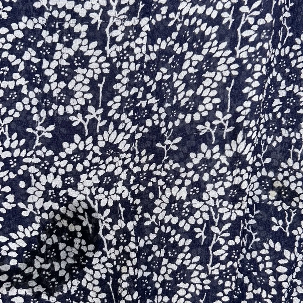 Samira Floral Printed Smocked Waist Mini Dress in Navy NEW - Image 6