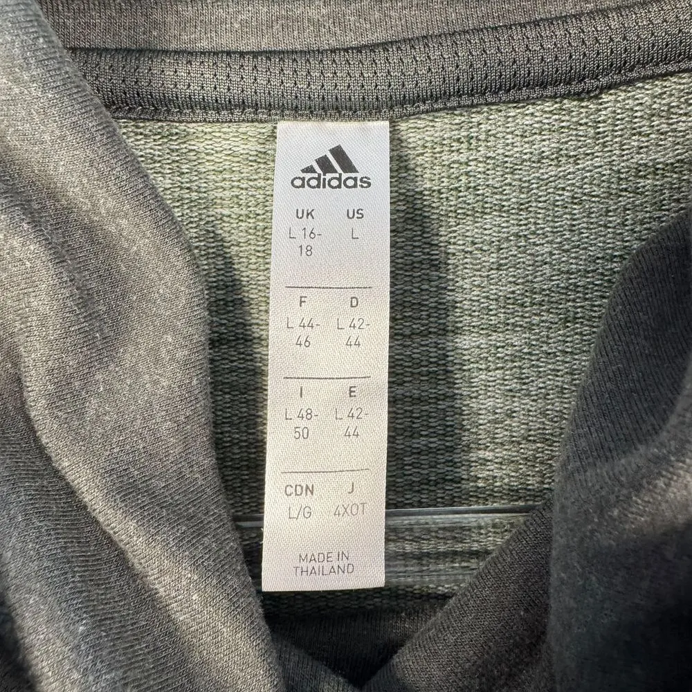 Adidas  Cowl Neck‎ Athletic Pullover Sweater Workout Running Training Top Size L - Image 3