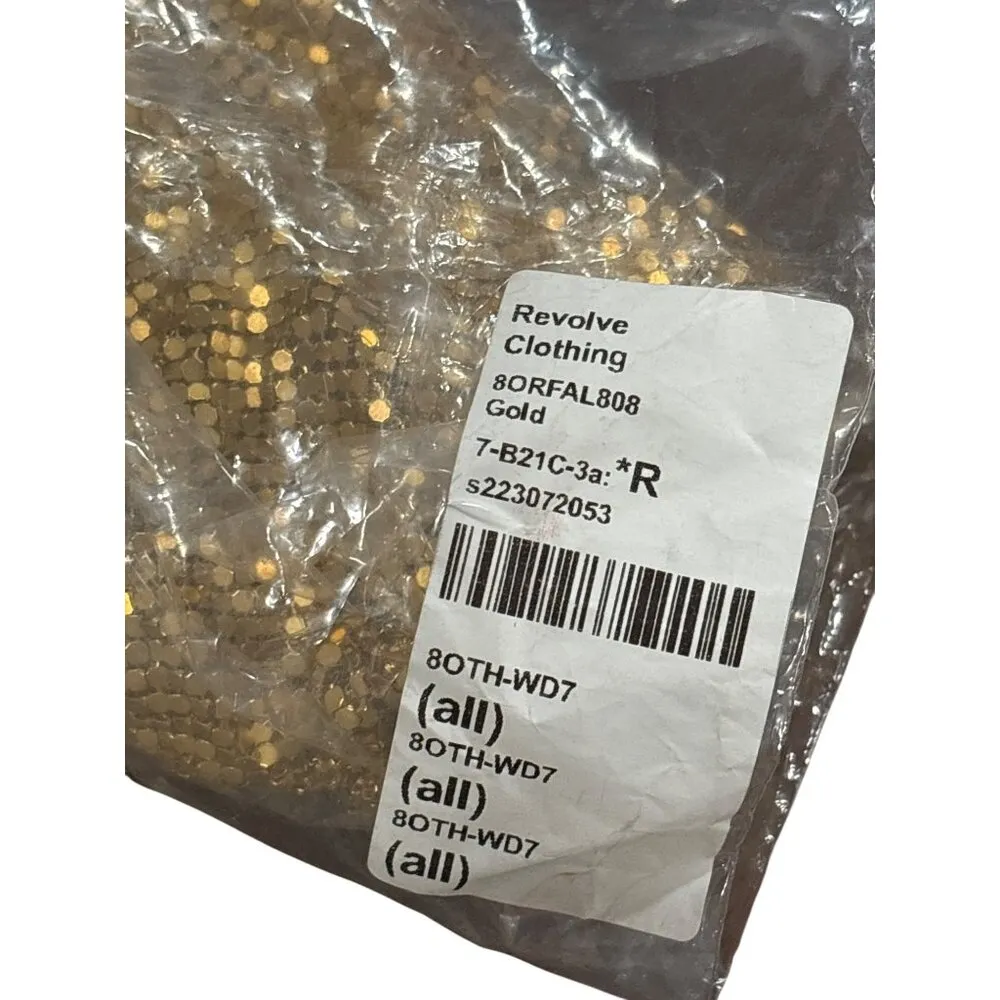 8 Other Reasons Chainmail Top And Skirt Set in Gold One Size New Womens dressy - Image 11