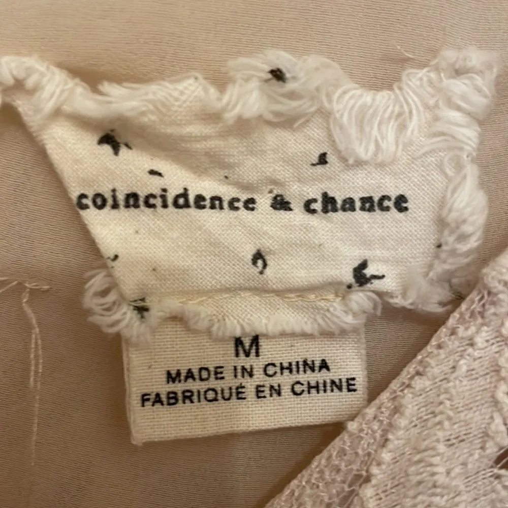 ✨Coincidence & Chance Urban Outfitters Cream Lace Overlay Dress - Image 4