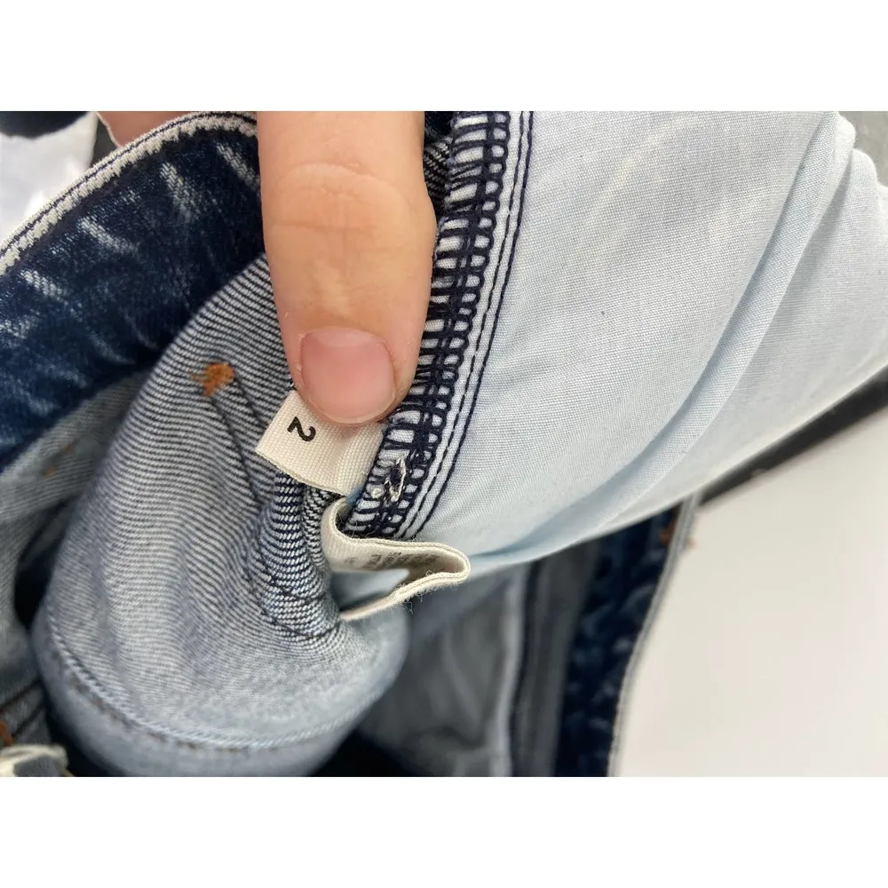 Ulla Johnson Brodie Medium Acid Wash Jogger Blue Jeans Size 2 NWT - Image 7