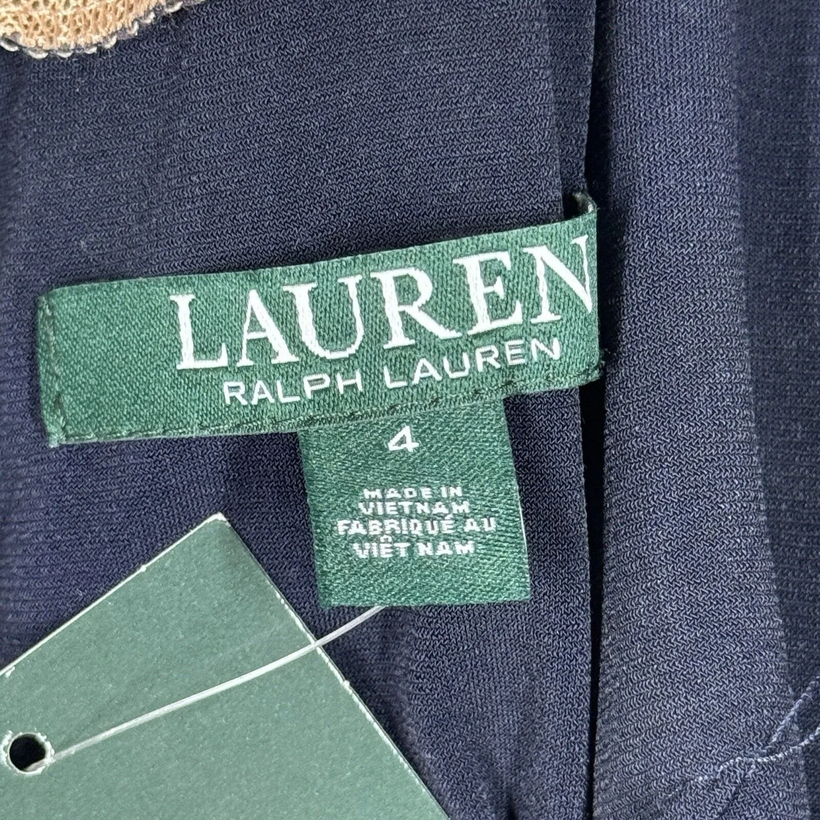 Lauren Ralph Lauren‎ Dress Womens 4 Black White Floral Sheath Party Business - Image 8