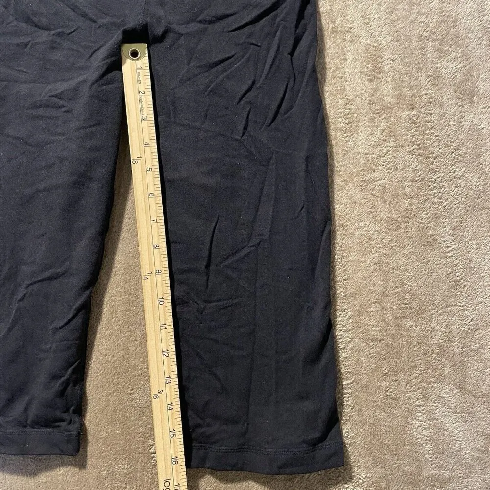 Lululemon Pants Womens Sz 4 XS Dance Studio Crop Capri Black Relaxed Wide Leg - Image 6