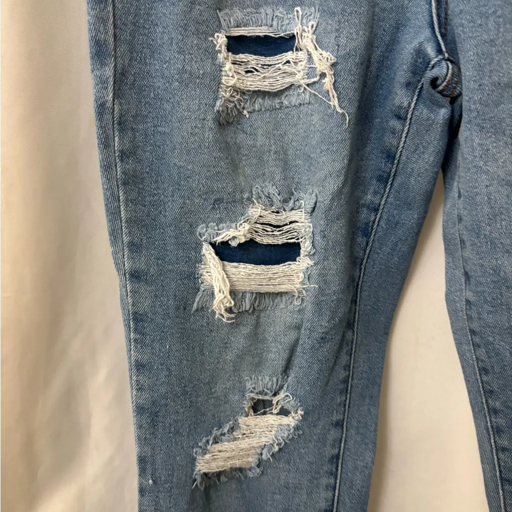 Wax Jean Blue Distressed Boyfriend Jeans - Image 3