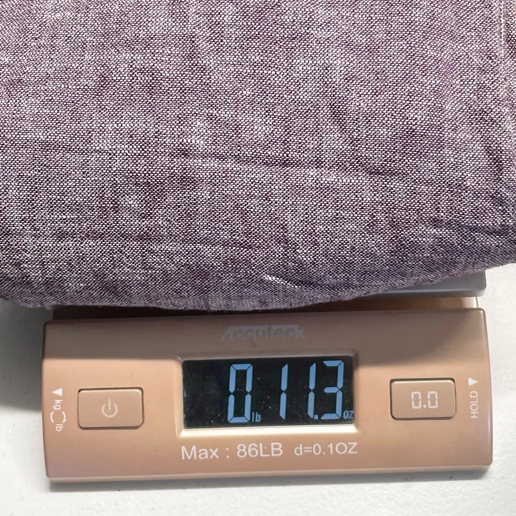 Lane Bryant Linen Blend Shorts Women's Plus Size 26/28 Purple Wine Drawstring - Image 11