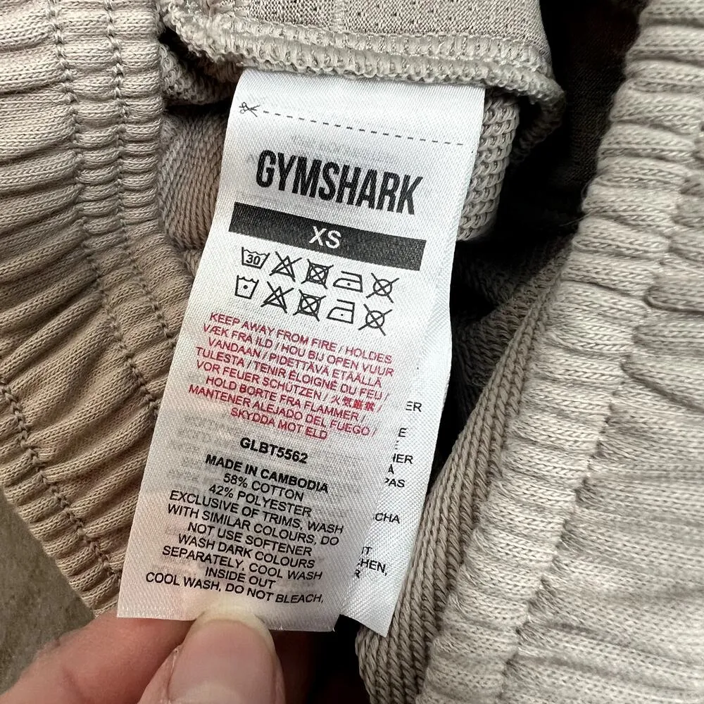 Gymshark x Whitney Simmons Fitted Jogger Sweatpants Mink Sz X-Small - Image 5