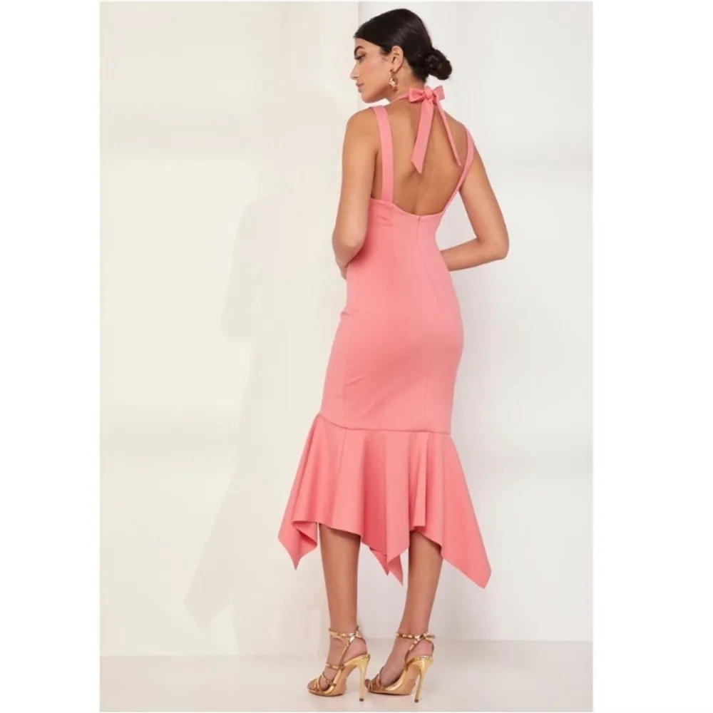 ELLIATT Glasshouse Bodycon Sleeveless Dress in Pink Crepe Size M - Image 3