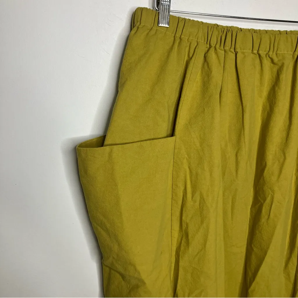 Homemade boho pocket skirt pull on midi casual approximately size large/XL Yellow - Image 2