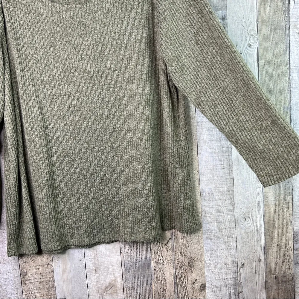 Liberty Love Size 3XL Lightweight Ribbed Pullover Sweater w/Faux Button … - Image 4